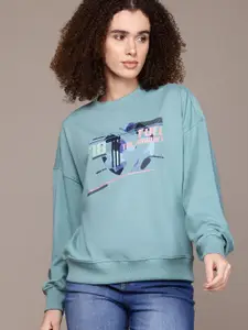 The Roadster Lifestyle Co. Printed Relaxed Sweatshirt