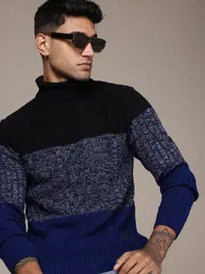 The Roadster Life Co. Cable Knit Turtle Neck Pullover