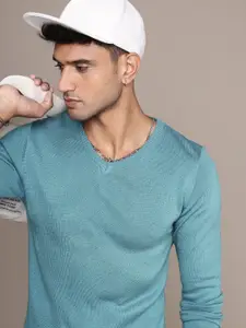 The Roadster Life Co. V-Neck Knitted Pullover Sweaters