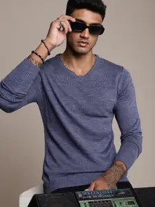 The Roadster Life Co. V-Neck Knitted Pullover Sweaters