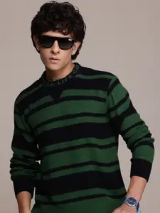 The Roadster Lifestyle Co. Striped Acrylic Pullover