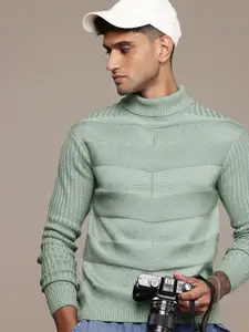 The Roadster Life Co. Self Design Turtle Neck Pullover