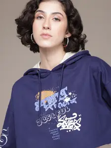 The Roadster Lifestyle Co. Printed Hooded Sweatshirt