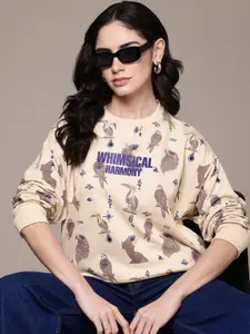 The Roadster Lifestyle Co. Printed Sweatshirt