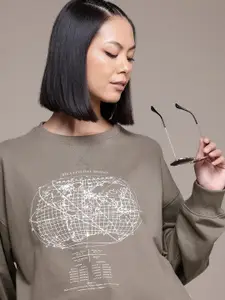 The Roadster Lifestyle Co. Printed Sweatshirt