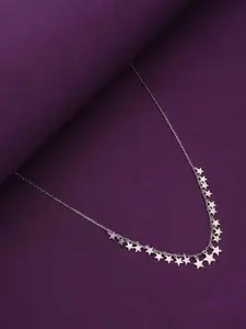 KAI JEWEL Sterling Silver Rhodium-Plated Necklace