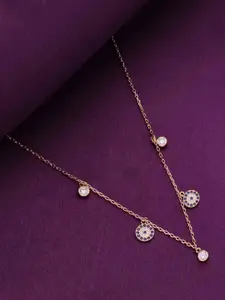 KAI JEWEL Sterling Silver Rose Gold-Plated Necklace