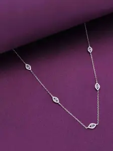 KAI JEWEL Sterling Silver Rhodium-Plated Necklace