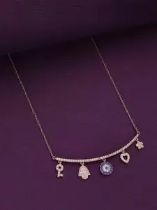 KAI JEWEL 92.5 Sterling Silver Rose Gold-Plated Necklace