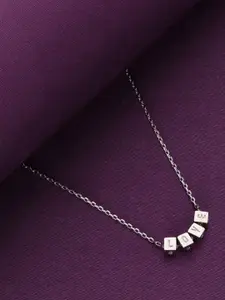 KAI JEWEL Sterling Silver Rhodium-Plated Necklace