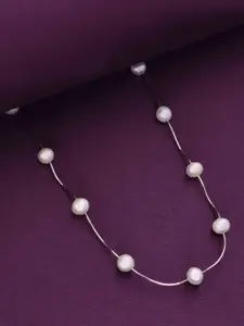 KAI JEWEL Sterling Silver Rhodium-Plated Necklace