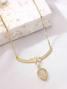 KAI JEWEL 925 Sterling Silver Gold-Plated Necklace