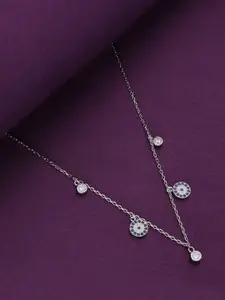KAI JEWEL Sterling Silver Rhodium-Plated Necklace
