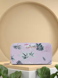 Caprese Women Floral Printed PU Two Fold Wallet