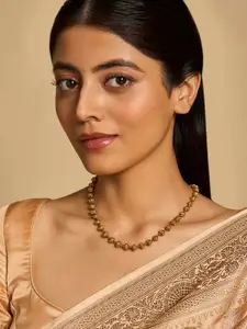 Kushal's Fashion Jewellery Gold-Plated Antique Necklace