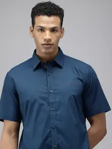 Van Heusen Sport Slim Fit Micro Checks Pure Cotton Casual Shirt