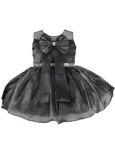 AMIRTHA FASHION Girls Round Neck Sleeveless Fit & Flare Maxi Dress