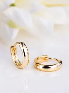 Zavya 925 Sterling Silver Gold-Plated Hoop Earrings