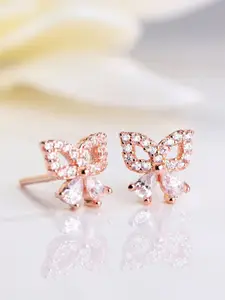 Zavya 925 Pure Sterling Silver Contemporary Studs Earrings