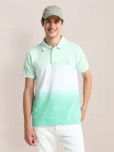 U.S. Polo Assn. Men Solid Slim Fit Polo T-shirt