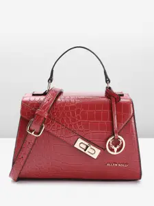 Allen Solly Animal Textured Structured Satchel