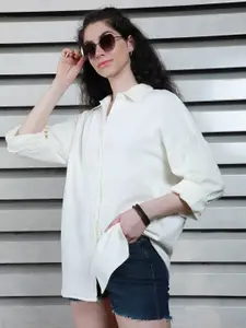 High Star Classic Spread Collar Cotton Oversized Fit Casual Shirt