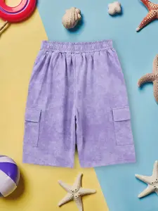 INCLUD Girls Tie & Dye Dyed Cargo Shorts