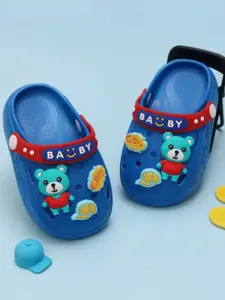Yellow Bee Boys Animated Bear and Adventure Themed Clogs