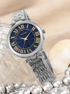 Sandy D Carter Women Stainless Steel Bracelet Style Straps Analogue Watch SDC24-07-BK2