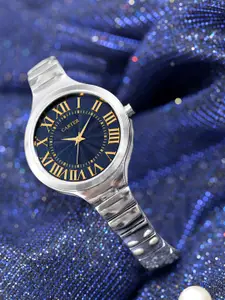 Sandy D Carter Women Patterned Dial & Stainless Steel Straps Analogue Watch SDC24-06-BK1