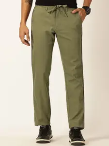 Thomas Scott Men Textured Mid-Rise Smart Chinos Trousers