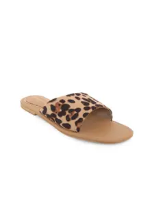 Kenneth Cole Printed Open Toe Flats
