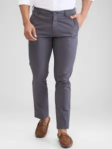 ColorPlus Men Mid-Rise Slim Fit Trousers