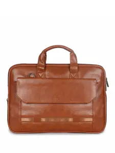 THE CLOWNFISH Unisex Leather Laptop Bag