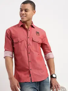 SHOWOFF Standard Slim Fit Cotton Casual Shirt