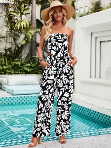 all about you Black&White Printed Top With Trousers