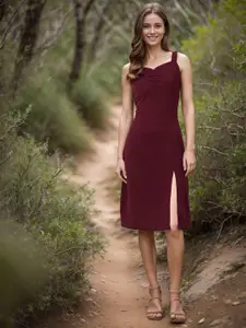 RARE Shoulder Straps Sleeveless Sheath Dress