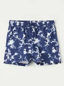 Fame Forever by Lifestyle Girls Mid-Rise Abstract Printed Pure Cotton Shorts