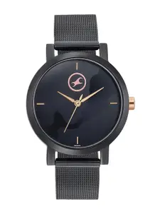 Fastrack Women Grace Patterned Bracelet Style Analogue Watch 6222KM01-Black