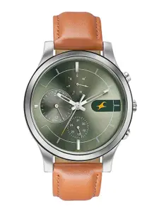 Fastrack Women Grace Leather Analogue Watch 3240SL05-Green