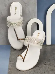 Anouk Embellished Block Heels