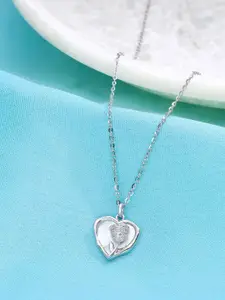 KAI JEWEL 92.5 Sterling Silver Rhodium-Plated Cubic Zirconia Necklace