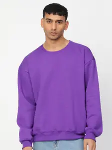 HEMSTERS Round Neck Cotton Pullover Sweatshirt