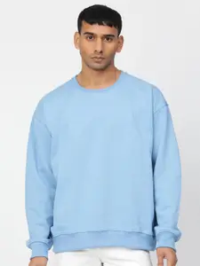 HEMSTERS Round Neck Cotton Pullover Sweatshirt