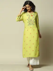 Rangriti Floral Printed Kurta