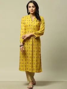 Rangriti Ethnic Motifs Printed Straigth Kurta