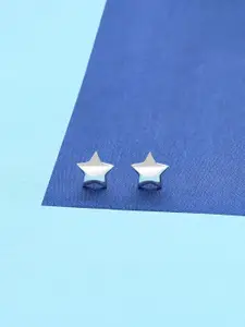 KAI JEWEL 925 Sterling Silver Rhodium-Plated Cubic Zirconia Studded Studs Earrings