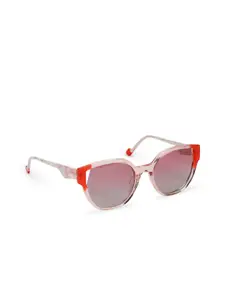 HASHTAG EYEWEAR Women Square Sunglasses with Polarised and UV Protected Lens HTMB1192_C4