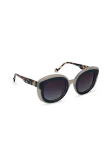 HASHTAG EYEWEAR Women Round Sunglasses with Polarised and UV Protected Lens HTMB1206_C2
