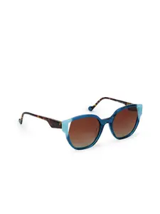 HASHTAG EYEWEAR Women Wayfarer Sunglasses with Polarised and UV Protected Lens HTMB1192_C5